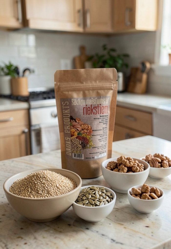 Sēkliņu maisījums ar riekstiem